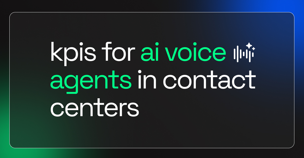 KPIs For AI Voice Agents In Contact Centers