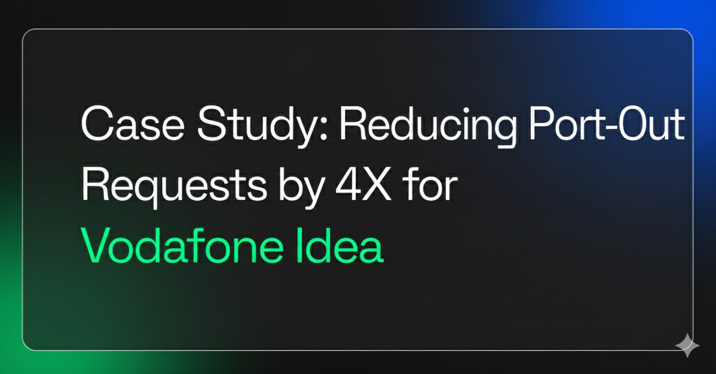 Case Study: Reducing Port-Out Requests by 4X for Vodafone Idea