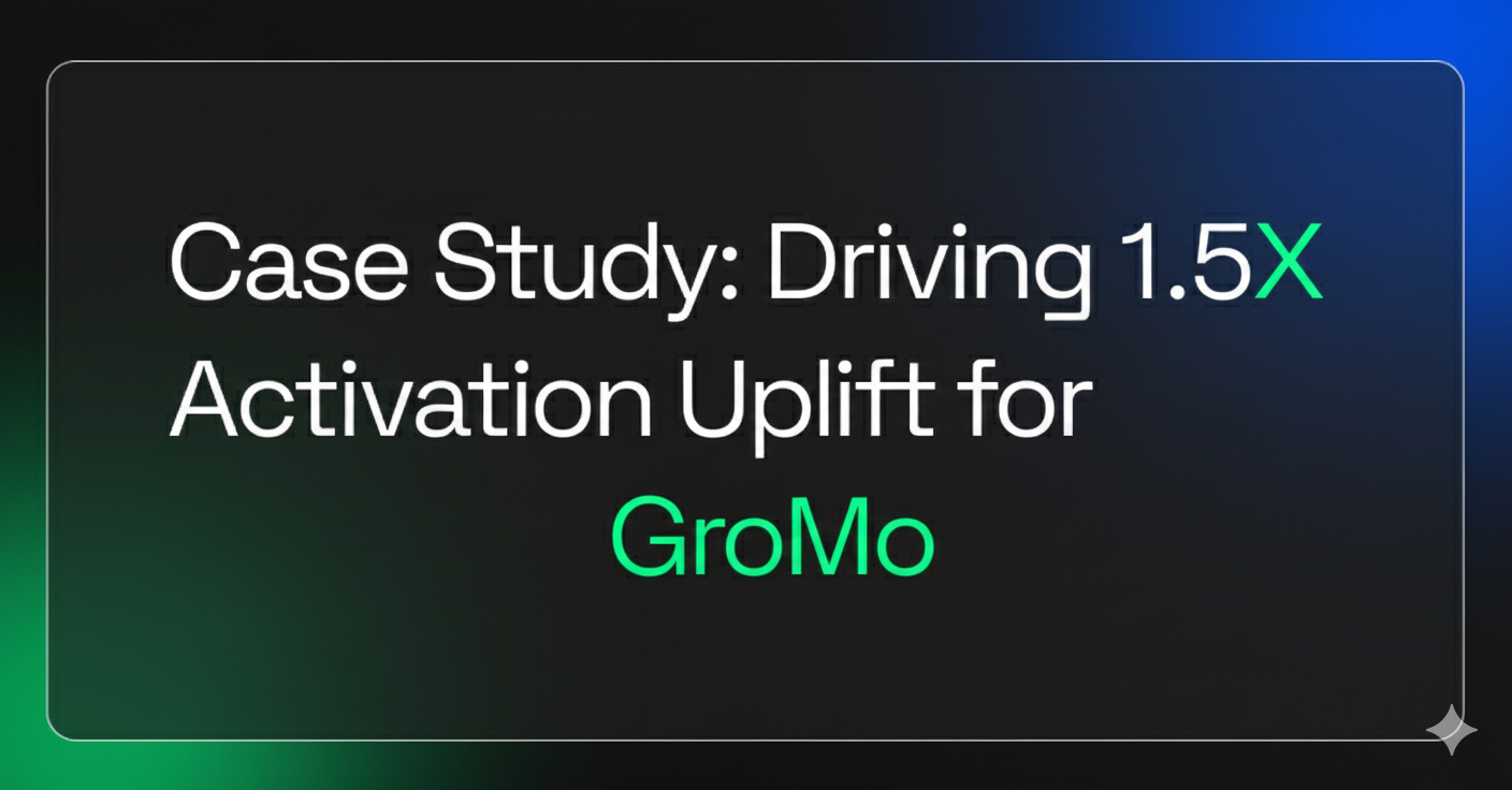 Case Study: Driving 1.5X Activation Uplift for GroMo