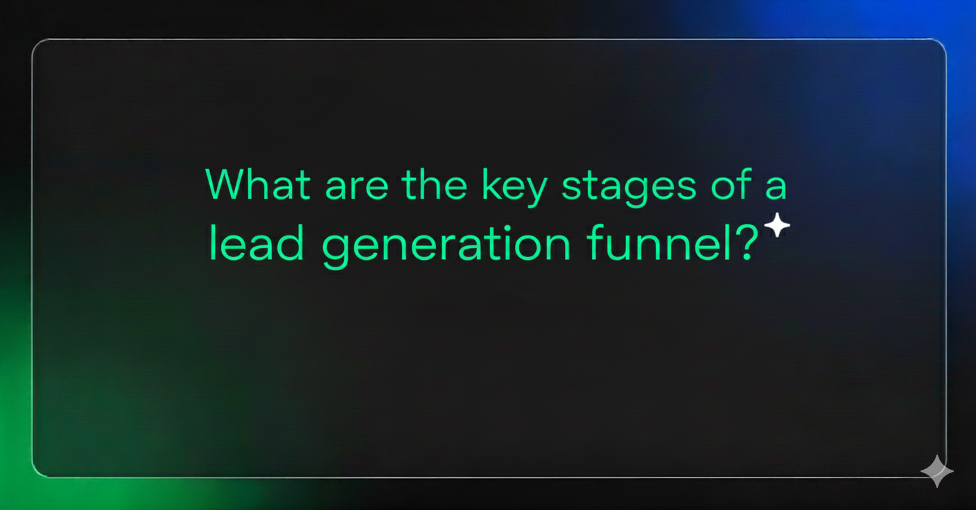 What are the key stages of a lead generation funnel?