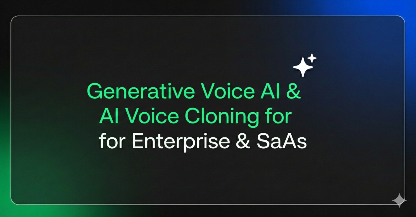 Generative voice AI and AI voice cloning