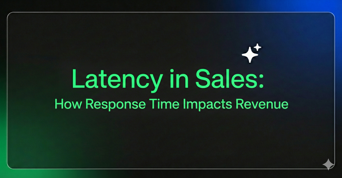 Latency in Sales: How Response Time Impacts Revenue